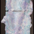 Cosmic Foam Imagined in Violet and Blue - Diptych No. 1