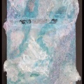 Cosmic Foam Imagined in Glowing Hues of Blue - Diptych No. 2